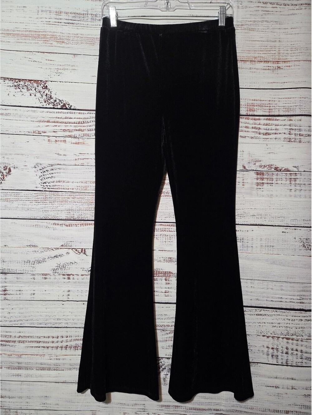 GB Girls Velvet Flared Pants XL Black